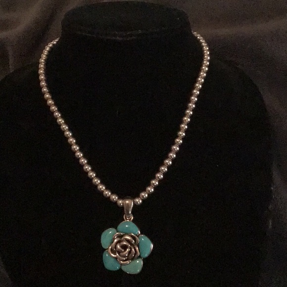 BEAUTIFUL STERLING SILVER NECKLACE - Picture 1 of 6